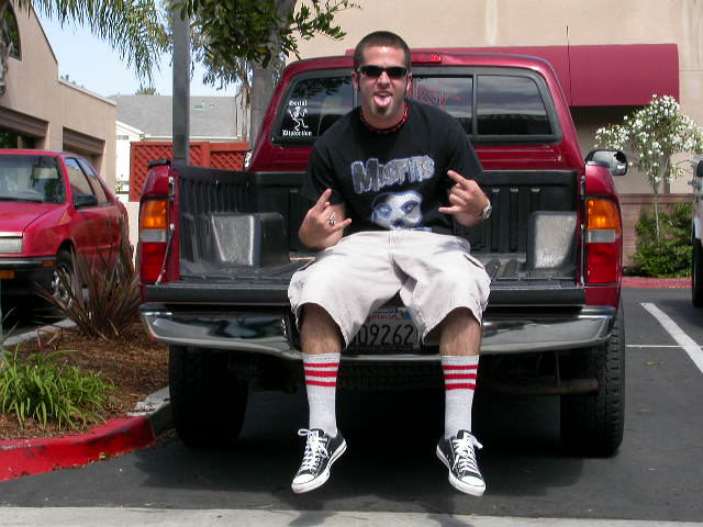 punk in Striped tube socks picture