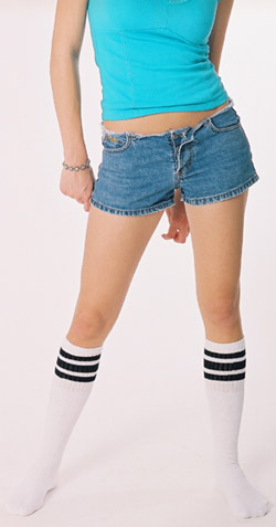 Striped tube socks picture